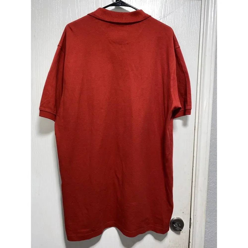 Ralph Lauren Red Blue Pony‎ Mens Short Sleeve Polo Shirt Size 2XL